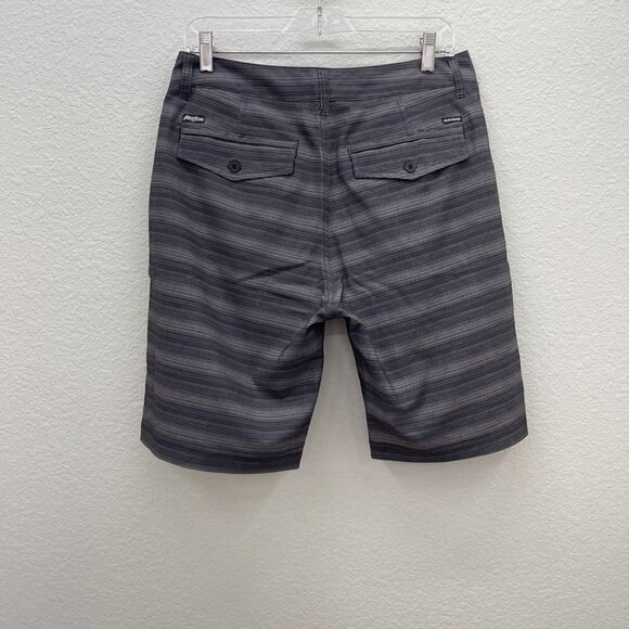 Quiksilver Amphibians Striped Quick Dry Stretch Board Shorts w Pockets Mens 31 - Picture 7 of 7